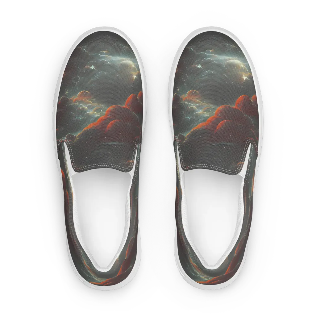 Stellar Highlands on Men's Slip-On Canvas Shoes — Front