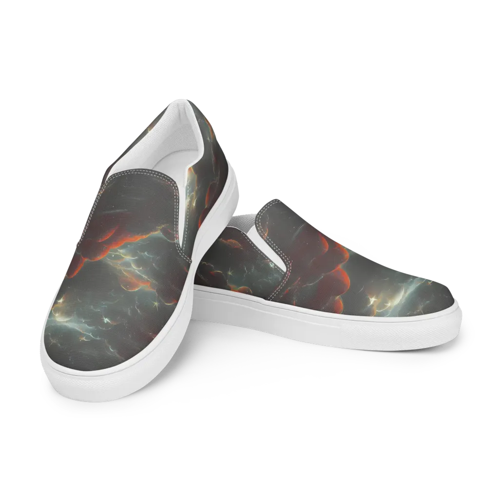 Stellar Highlands on Men's Slip-On Canvas Shoes — Left Front
