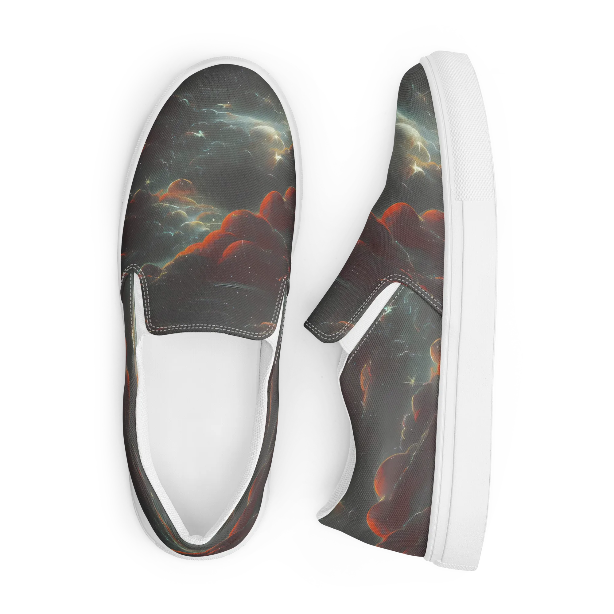 Stellar Highlands on Men's Slip-On Canvas Shoes — Front