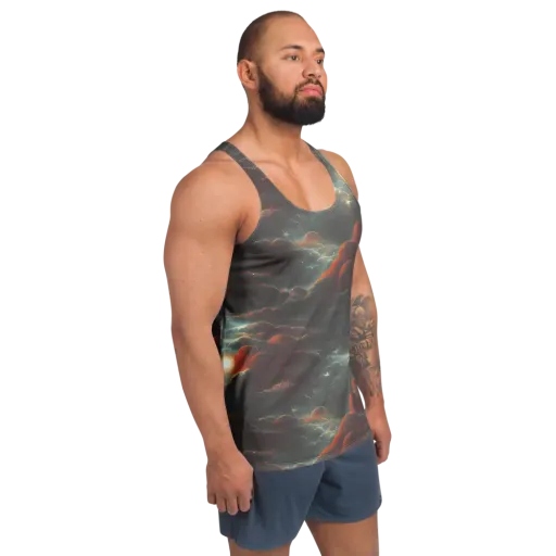 Stellar Highlands on a Men's Tank Top
