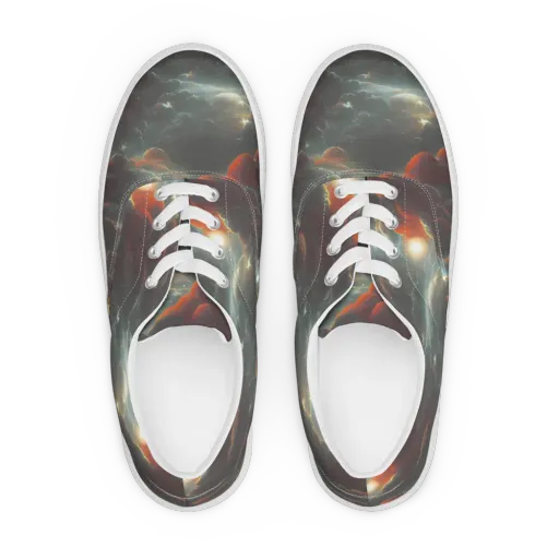 Stellar Highlands on a Men's Lace-Up Canvas Shoes