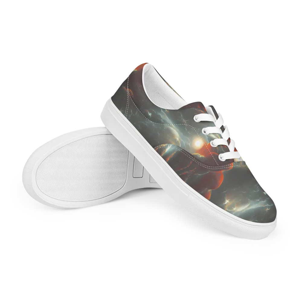 Stellar Highlands on Men's Lace-Up Canvas Shoes — Right Front