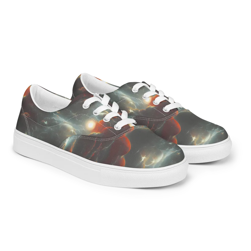 Stellar Highlands on Men's Lace-Up Canvas Shoes — Right Front