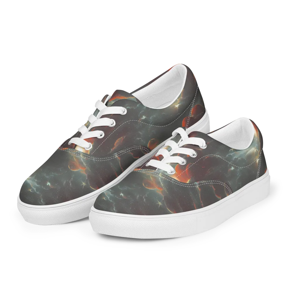 Stellar Highlands on Men's Lace-Up Canvas Shoes — Left Front