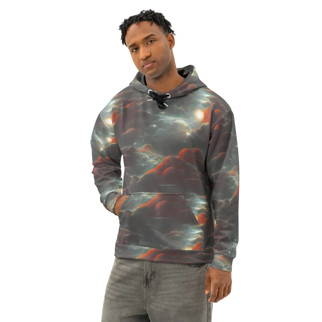 Stellar Highlands on Cotton Hoodie — Left Front