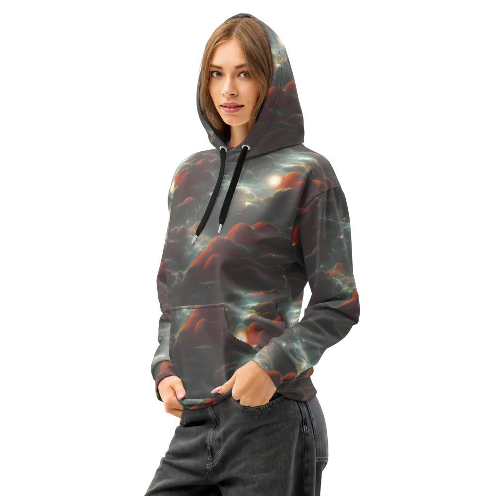 Stellar Highlands on Cotton Hoodie — Left Front