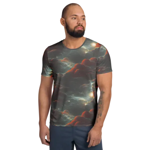 Stellar Highlands on a Men's Athletic T-Shirt