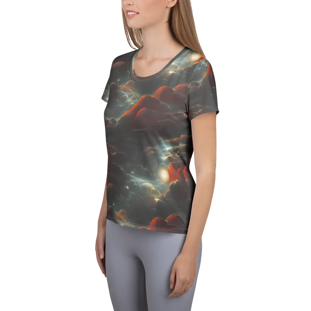 Stellar Highlands on Women's Athletic T-Shirt — Left
