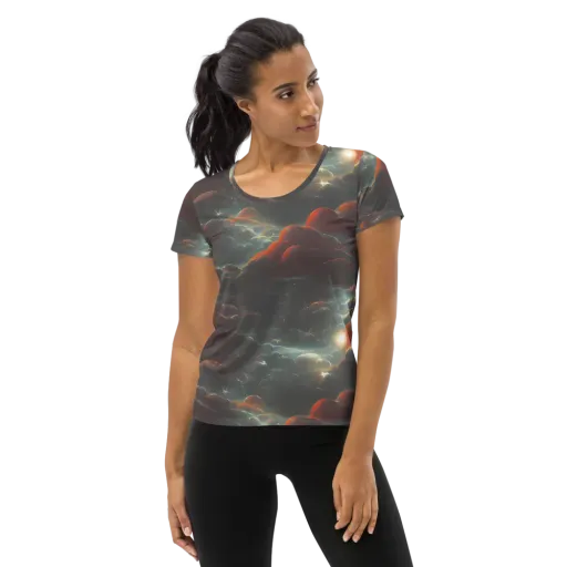 Stellar Highlands on a Women's Athletic T-Shirt
