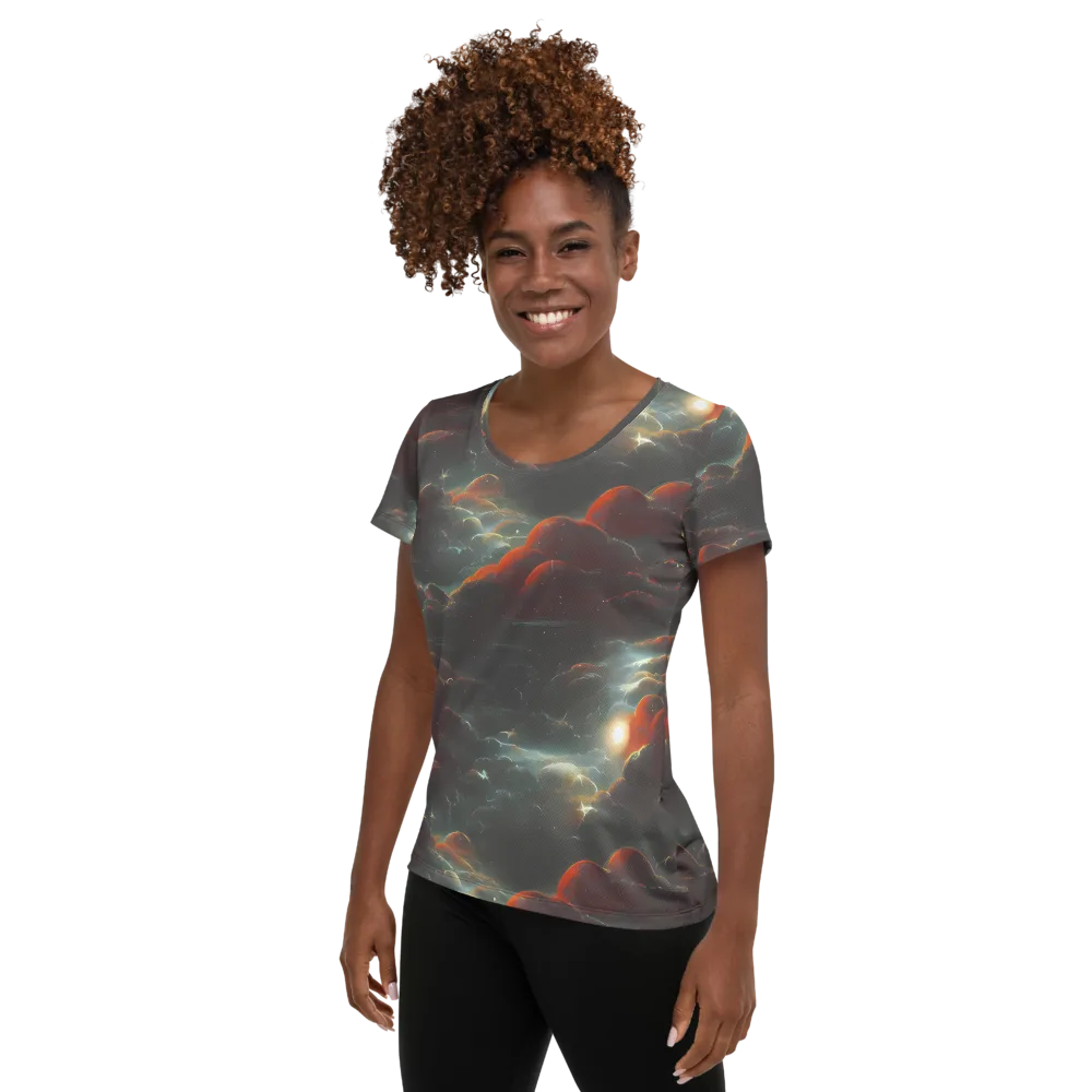 Stellar Highlands on Women's Athletic T-Shirt — Left