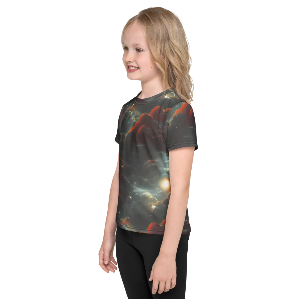 Stellar Highlands on Kids Crew Neck T-Shirt — Left