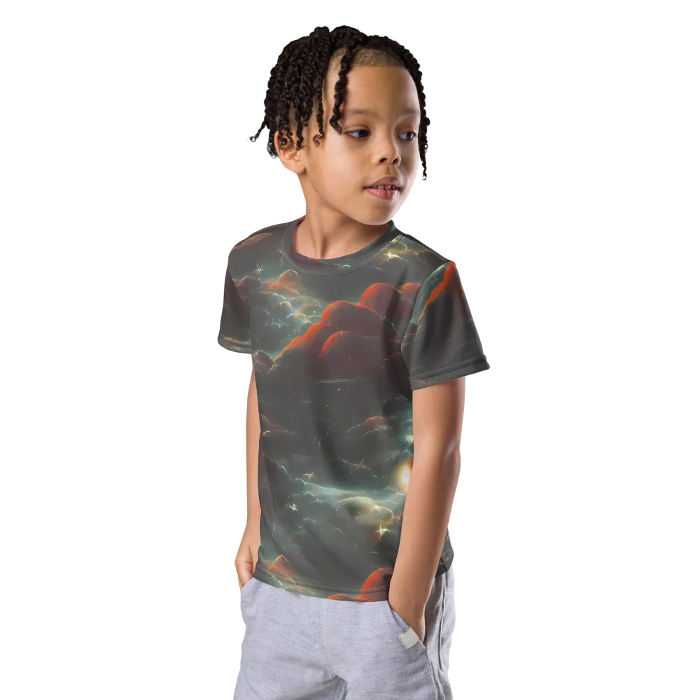 Stellar Highlands on Kids Crew Neck T-Shirt — Left Front