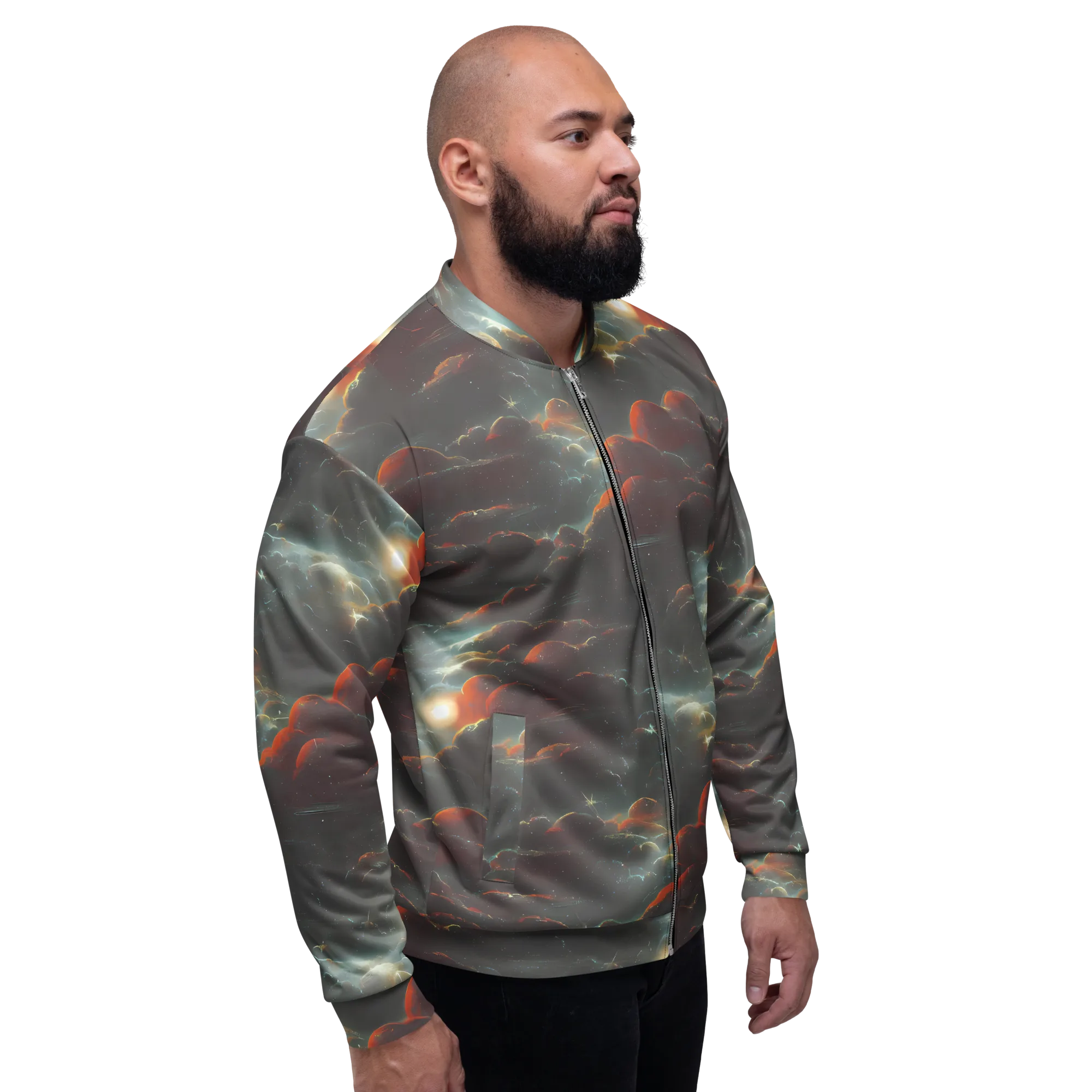 Stellar Highlands on Bomber Jacket — Right