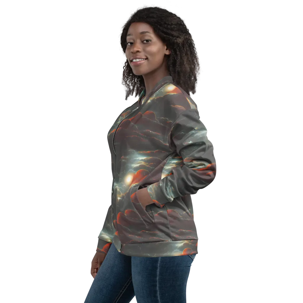 Stellar Highlands on Bomber Jacket — Left