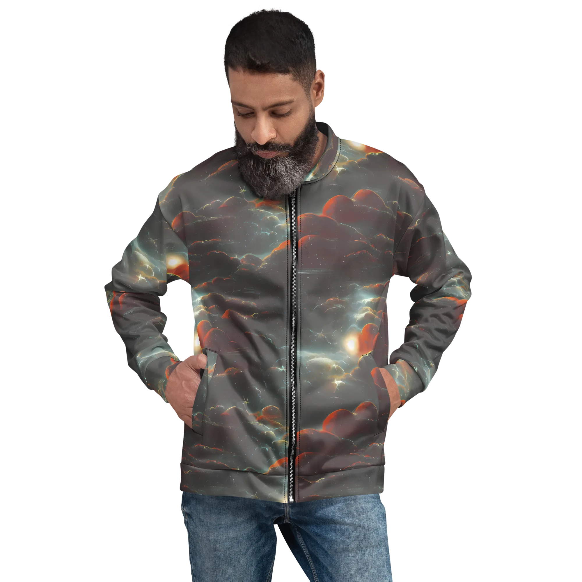 Stellar Highlands on Bomber Jacket — Front