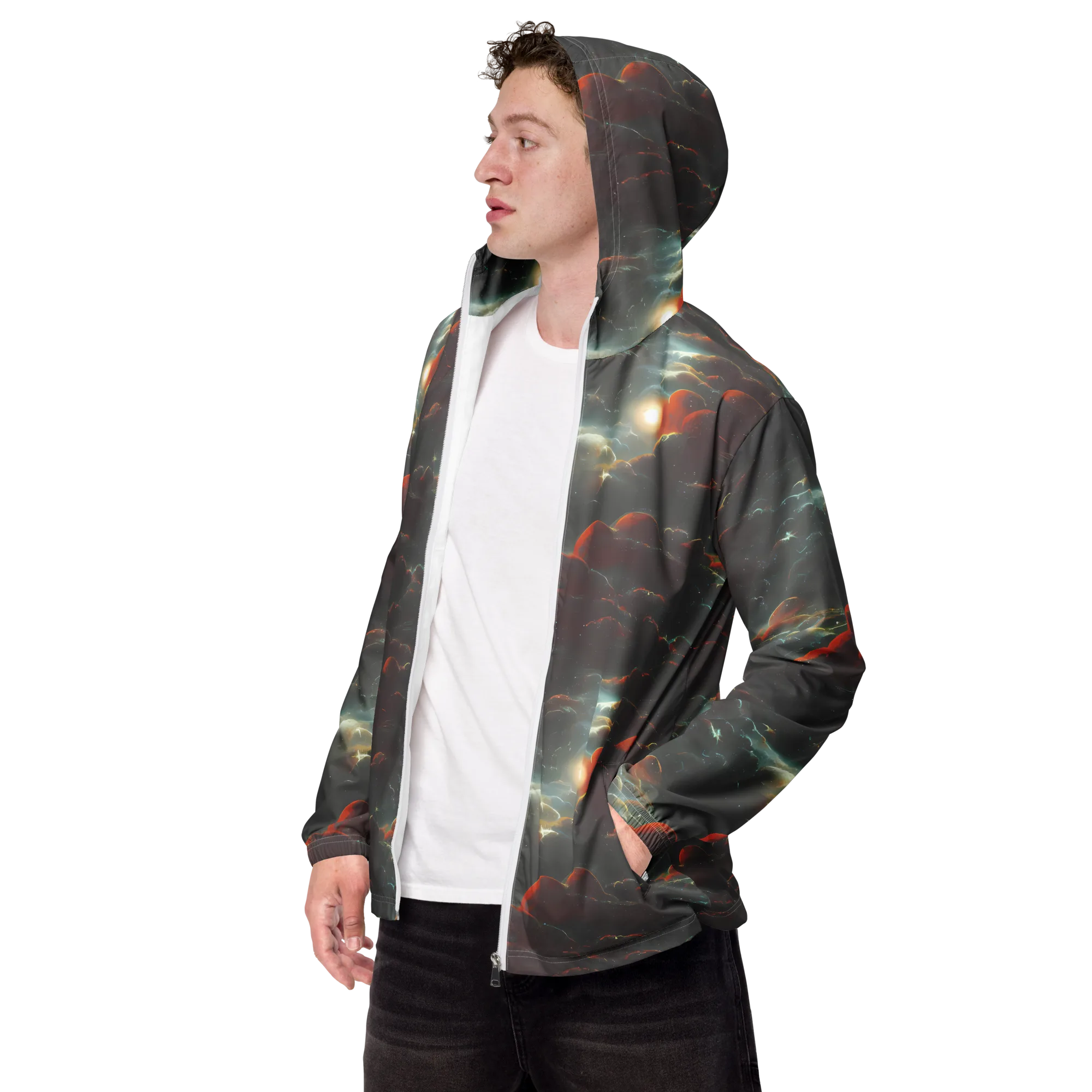 Stellar Highlands on Men's Windbreaker — Left Front