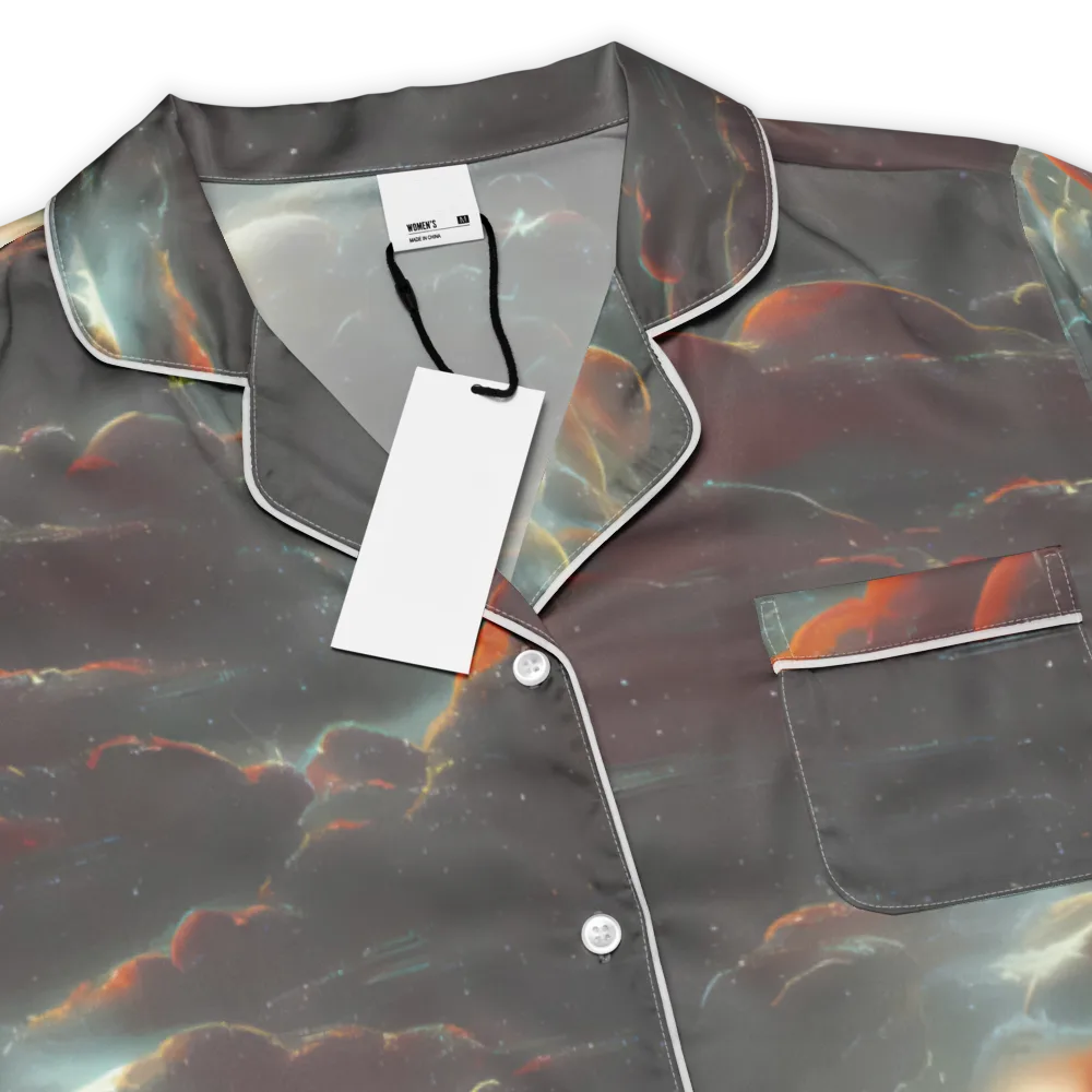 Stellar Highlands on Women's Short Sleeve Pajama Top — Product details