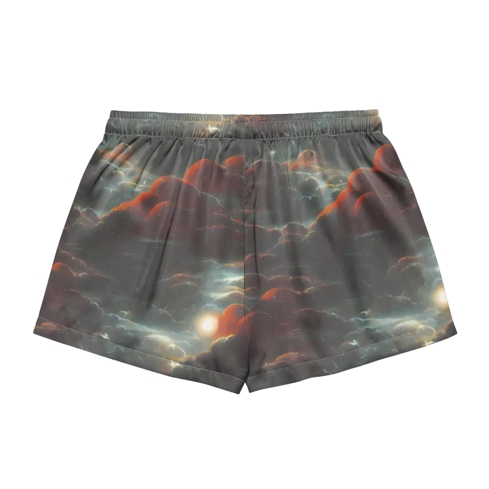 Stellar Highlands on Women's Pajama Shorts — Back