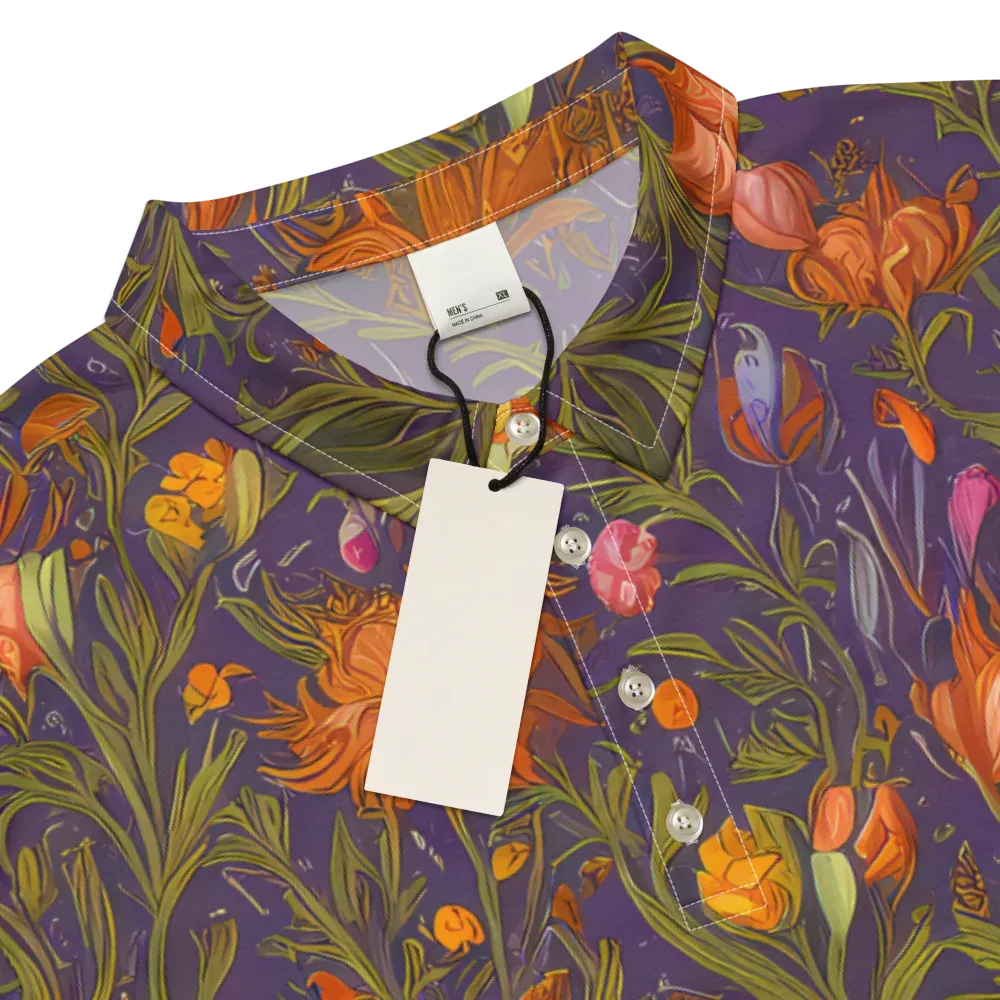 Botanical Nebula on Men's Slim Fit Polo Shirt — Product details