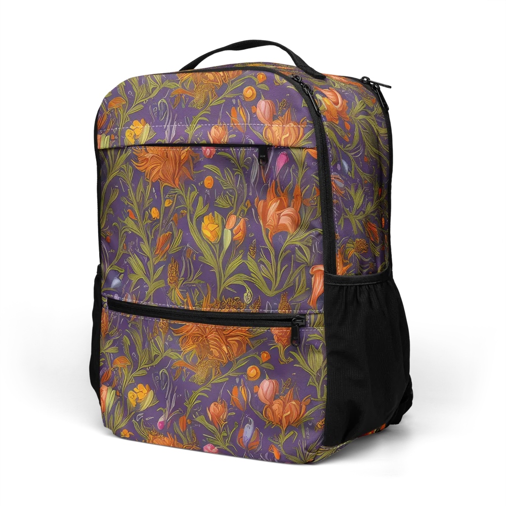 Botanical Nebula on Utility Backpack — Left Front