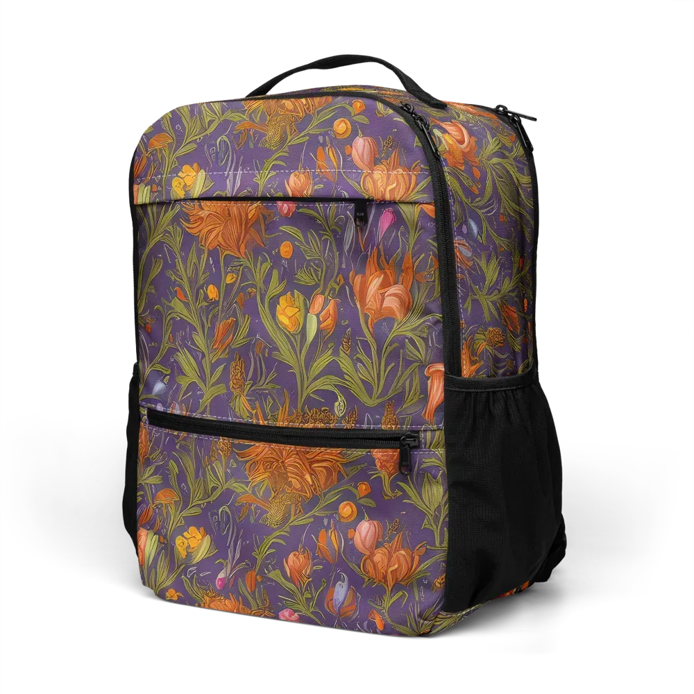 Botanical Nebula on Utility Backpack — Left Front