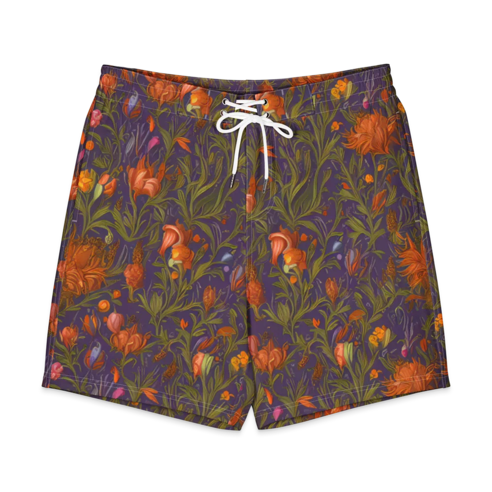 Botanical Nebula on Men's Board Shorts — Front