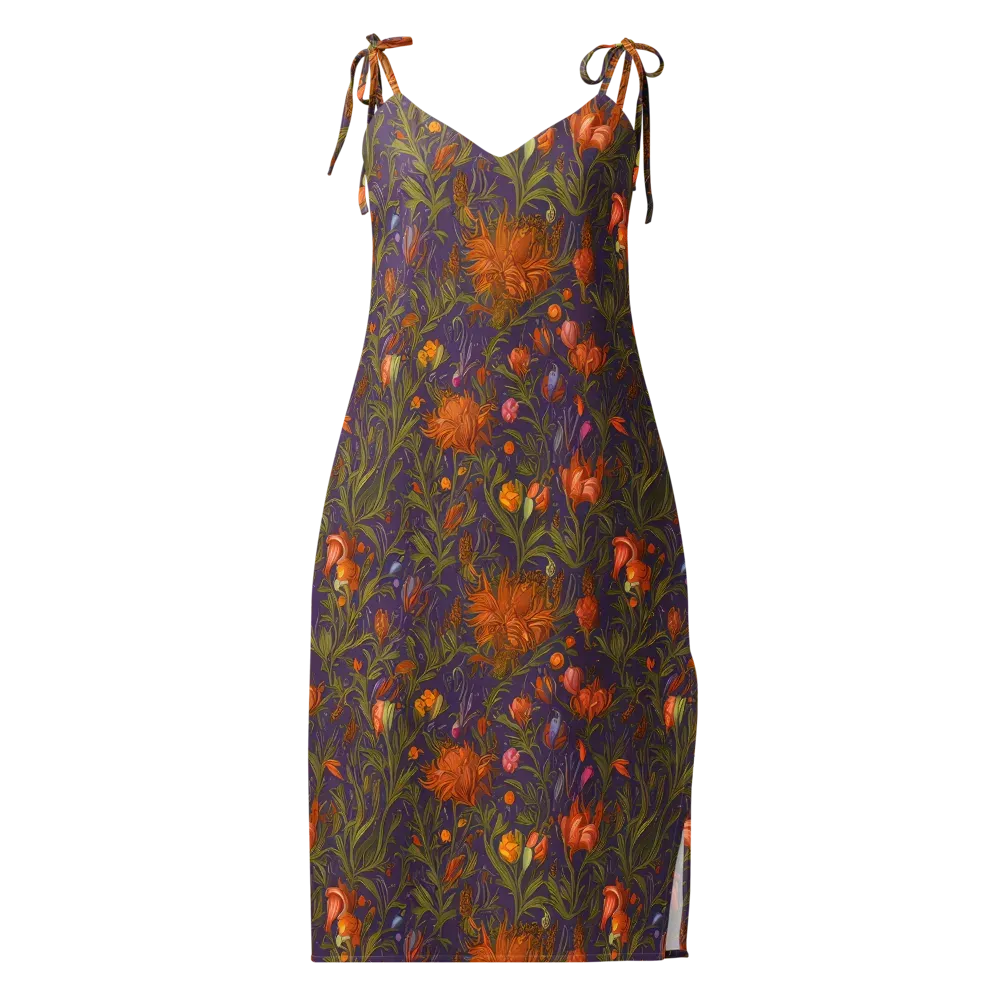 Botanical Nebula on Slip Dress — Front