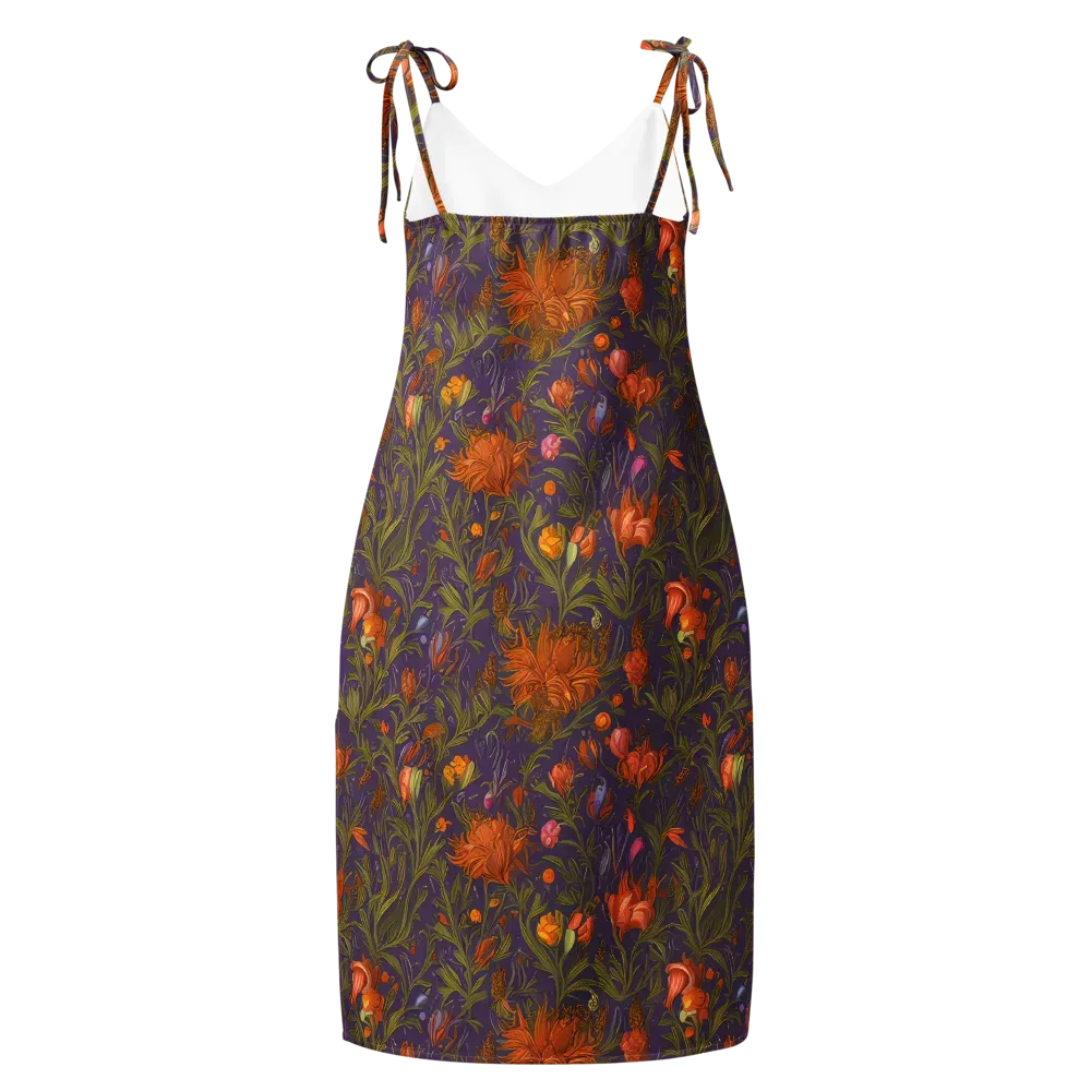 Botanical Nebula on Slip Dress — Back