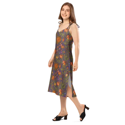 Botanical Nebula on a Slip Dress
