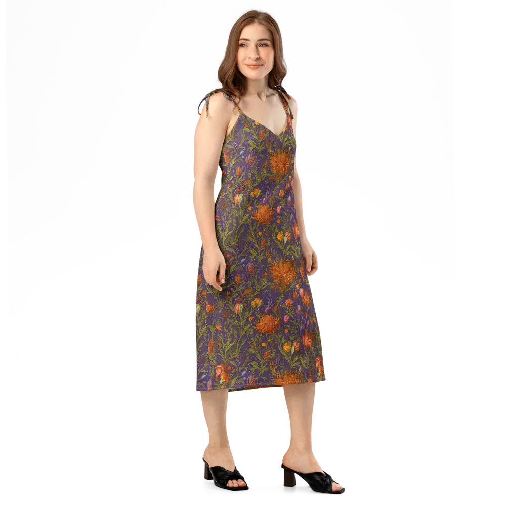 Botanical Nebula on Slip Dress — Right Front