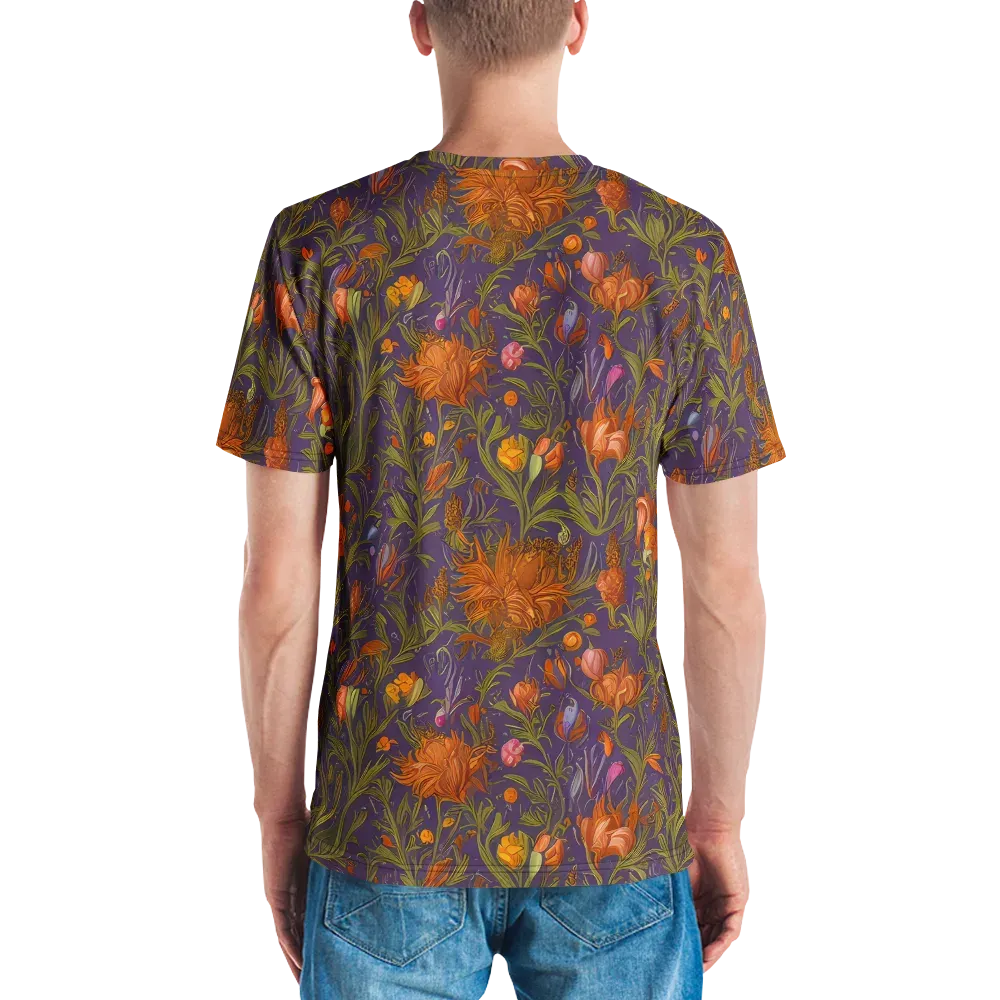 Botanical Nebula on Men's Crew Neck T-Shirt — Back