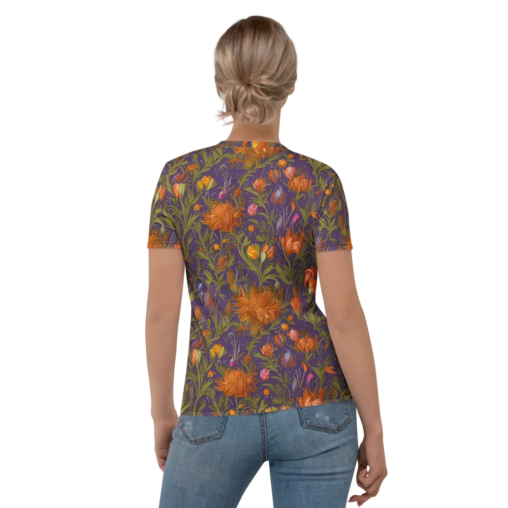 Botanical Nebula on Women's Crew Neck T-Shirt — Back