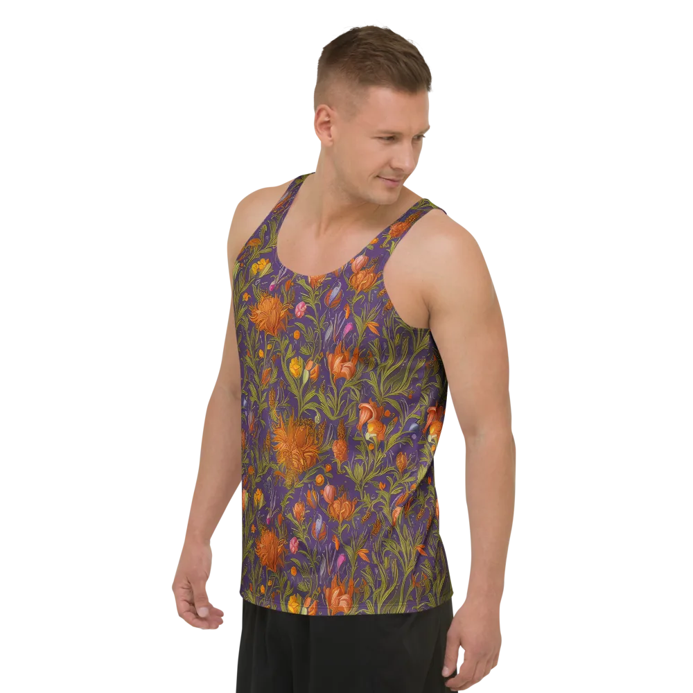 Botanical Nebula on Men's Tank Top — Left Front