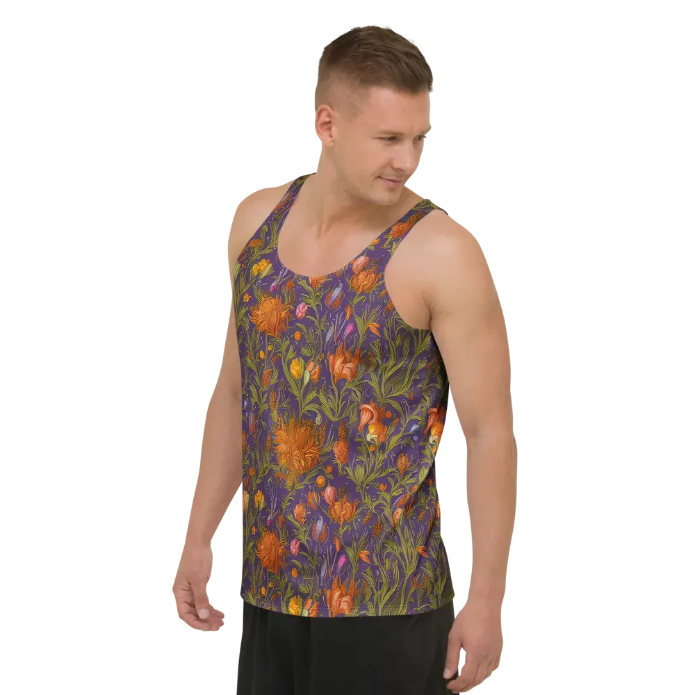 Botanical Nebula on Men's Tank Top — Left Front
