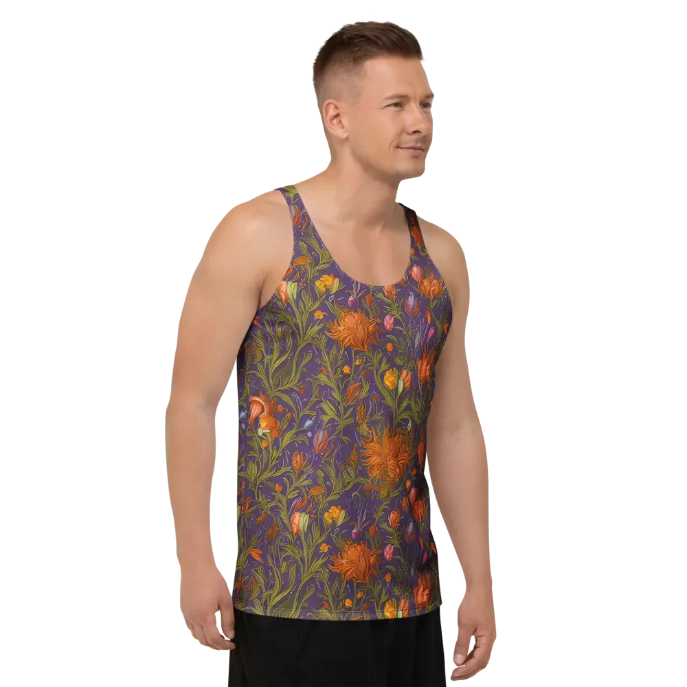 Botanical Nebula on Men's Tank Top — Right Front