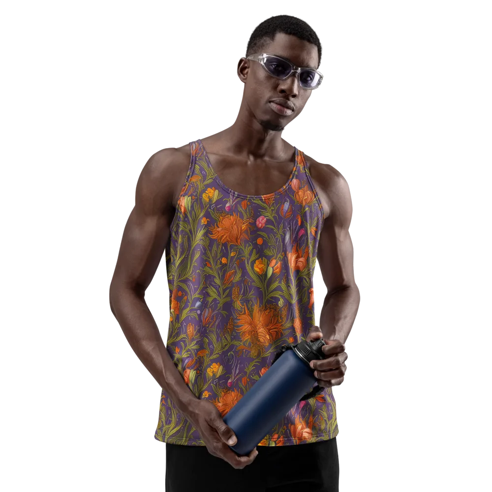 Botanical Nebula on Men's Tank Top — Front