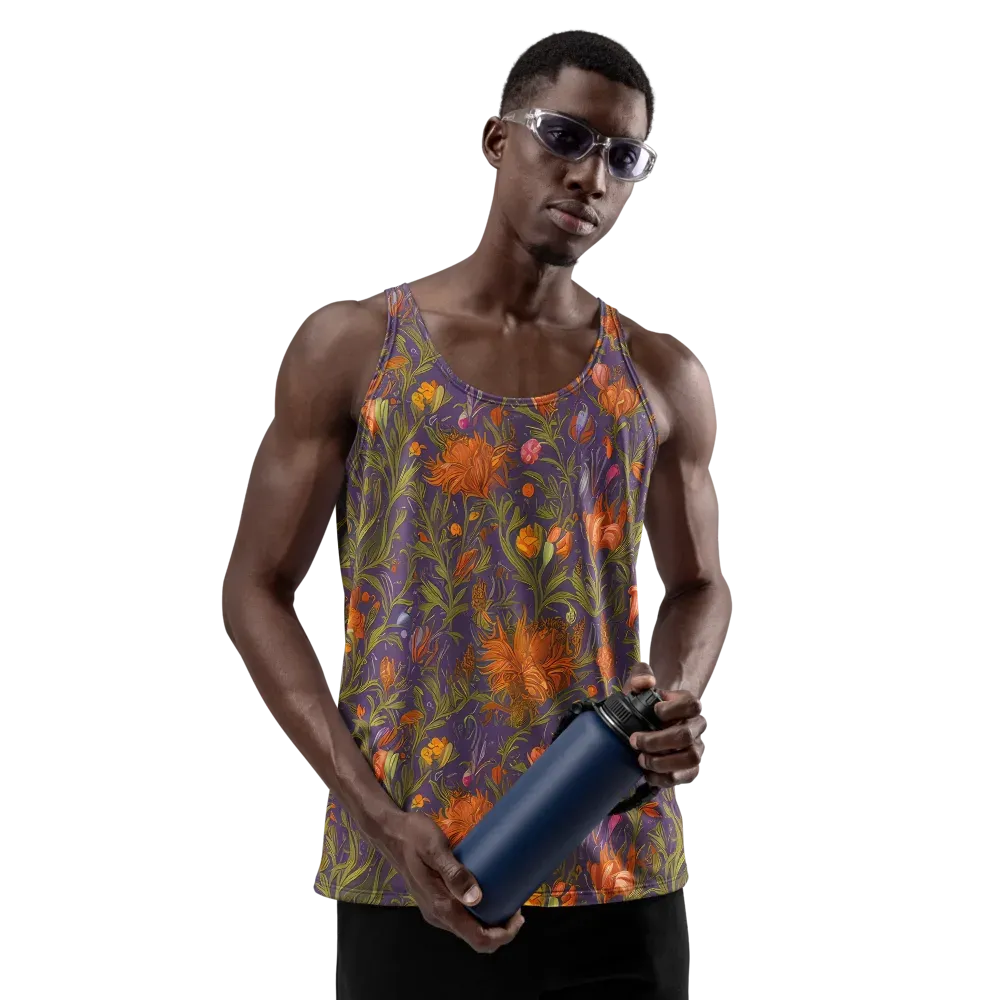 Botanical Nebula on Men's Tank Top — Front