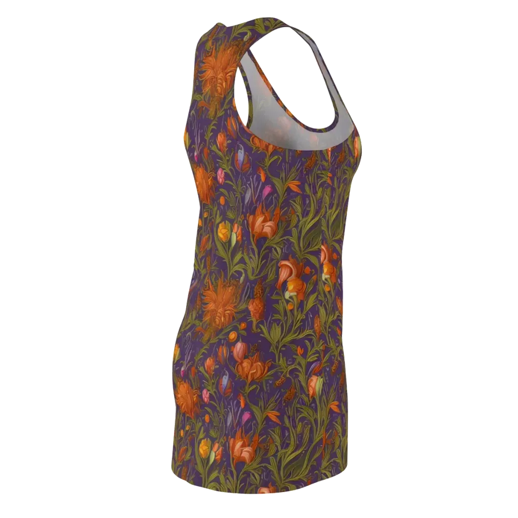 Botanical Nebula on Racerback Dress — Back Side