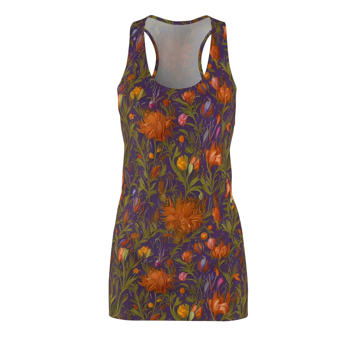Botanical Nebula on Racerback Dress — Front