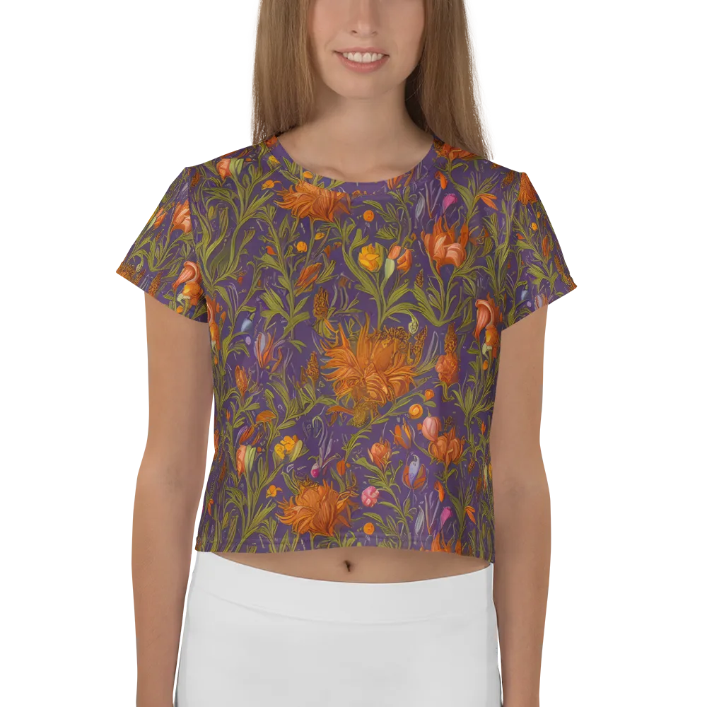 Botanical Nebula on Crop Tee — Front