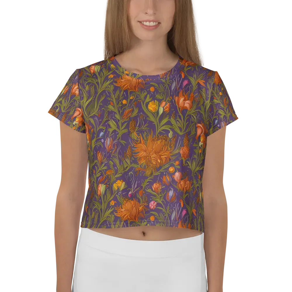 Botanical Nebula on Crop Tee — Front