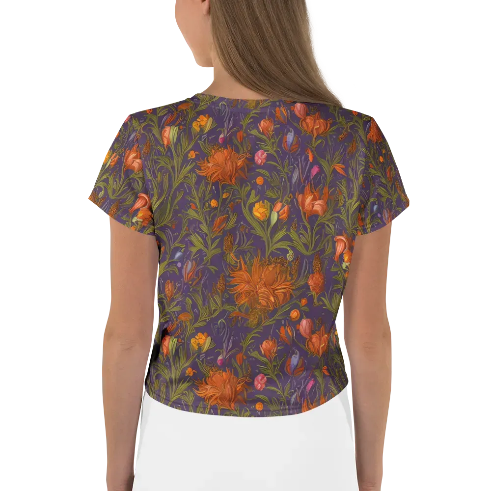 Botanical Nebula on Crop Tee — Back