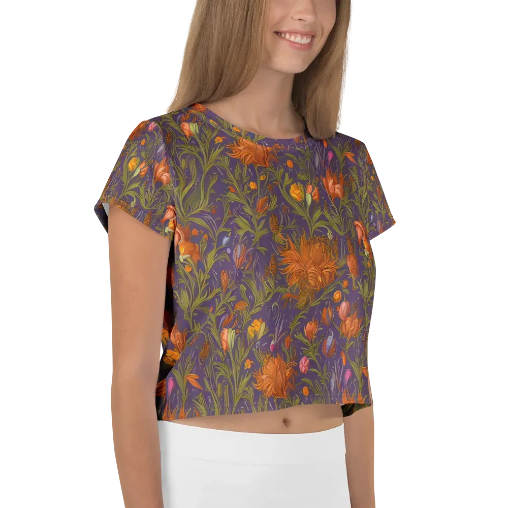 Botanical Nebula on Crop Tee — Right