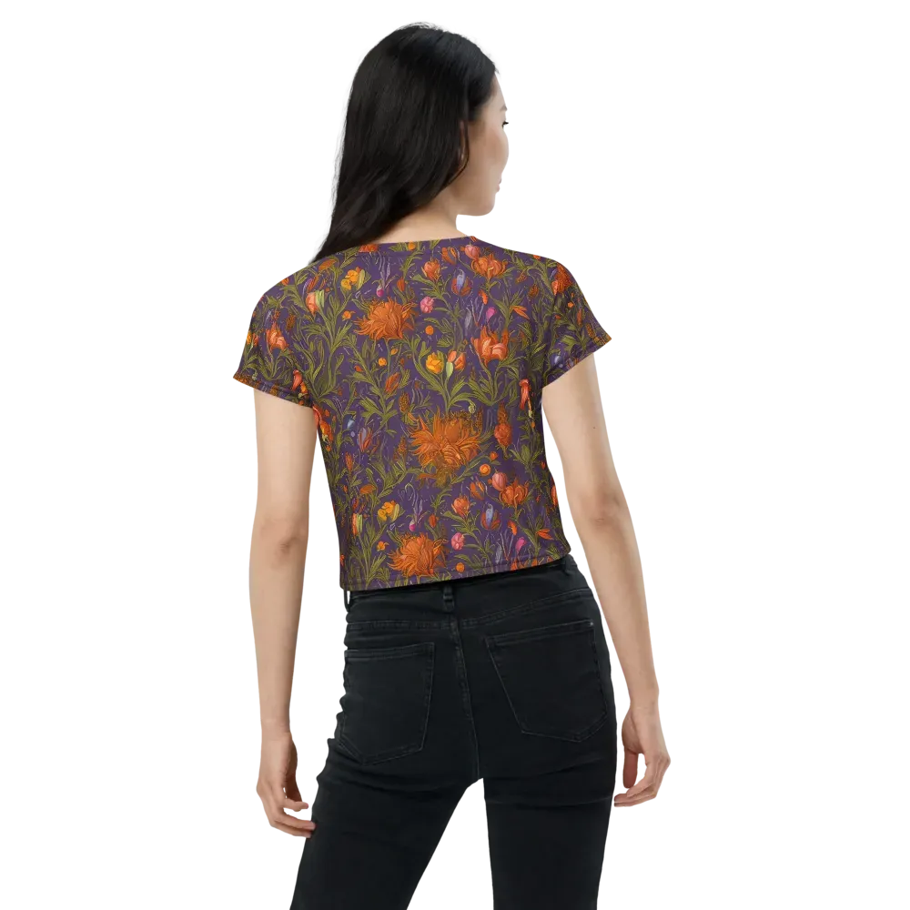 Botanical Nebula on Crop Tee — Back