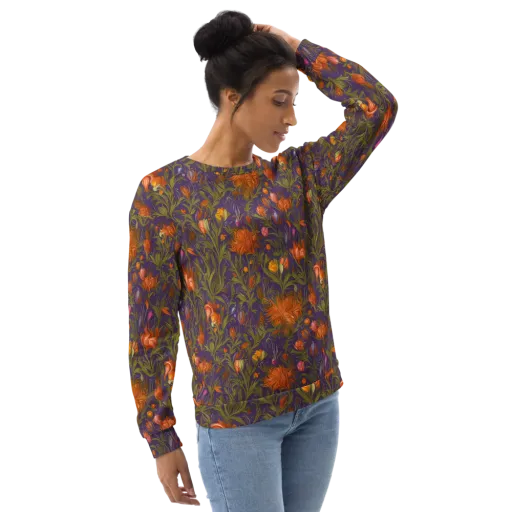 Botanical Nebula on a Sweatshirt