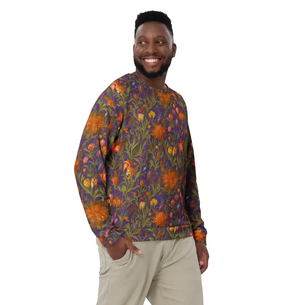 Botanical Nebula on Sweatshirt — Front