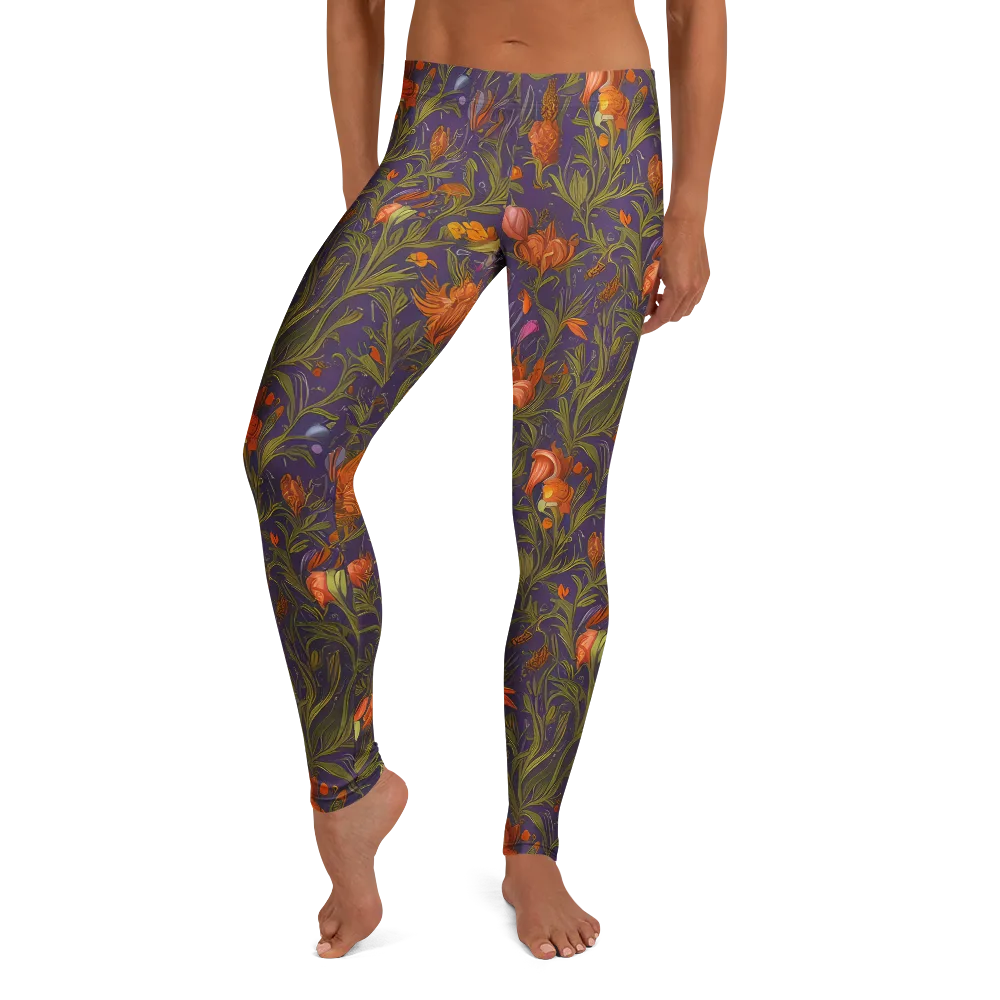 Botanical Nebula on Leggings — Front
