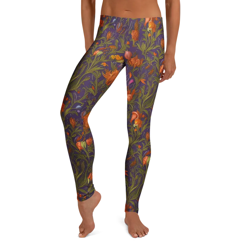 Botanical Nebula on Leggings — Front