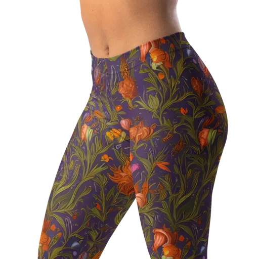 Botanical Nebula on a Leggings