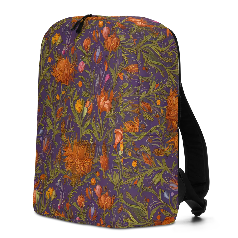 Botanical Nebula on Minimalist Backpack — Left